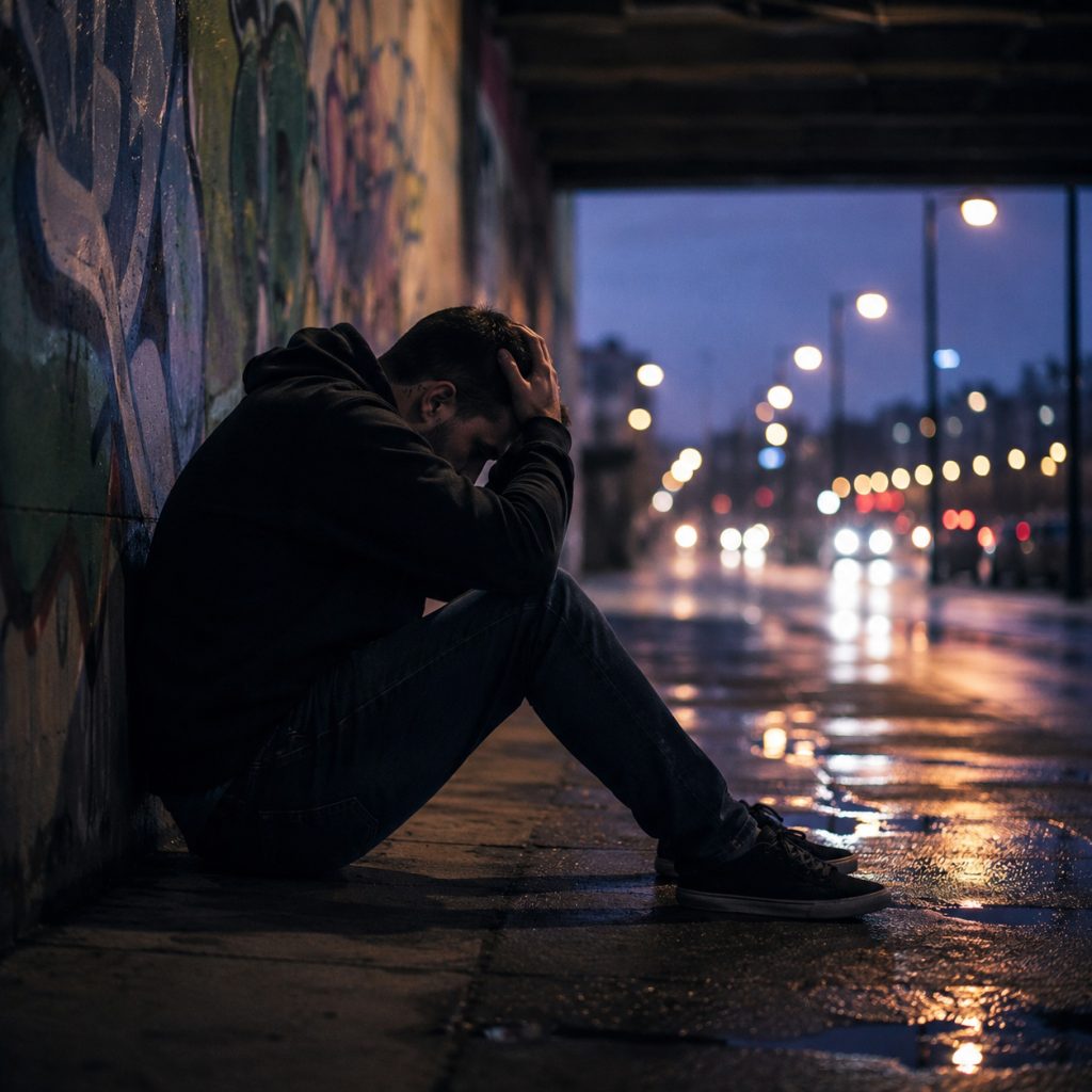 Person som står inför beslutet att lämna gängkriminalitet